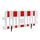  Absperrgitter Wemas Absperrgitter 2,0 m weiß, RA1 weiß/rot, 2 ADAPTER 12451594